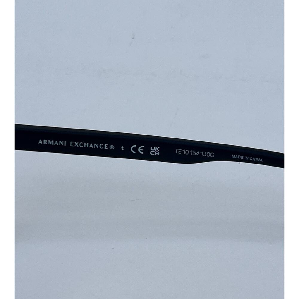 ARMANI EXCHANGE AX1070 Matte Black Rectangle Lightweight Metal Frame 56 17 145 - Picture 8 of 10